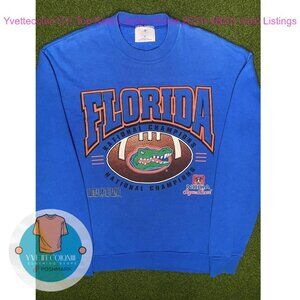 1996 Florida Gators National College sweatshirt shirt royal blue